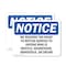 Signmission We Reserve The Right To Refuse Service To, 5 in W x Rectangle, Vinyl Decal OS-2PACK-NS-D-35-L-18998 - alternate 1